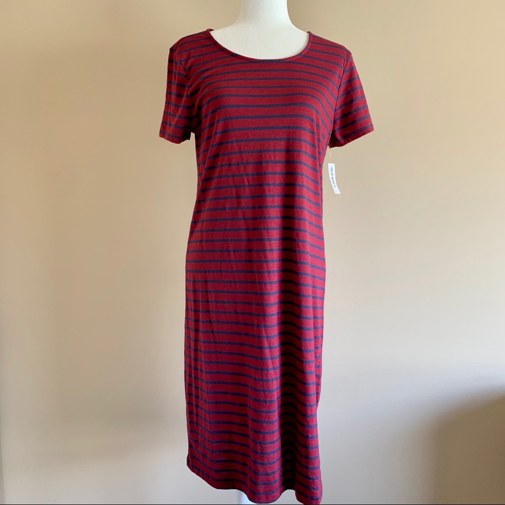 NWT Old Navy Short Sleeve Midi Tunic Dress S